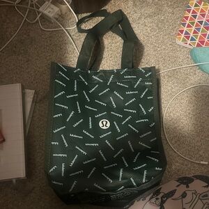 Lululemon Green Tote Bag